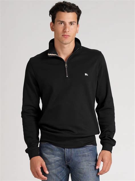 burberry zip sweater|burberry men's pullover half zip.